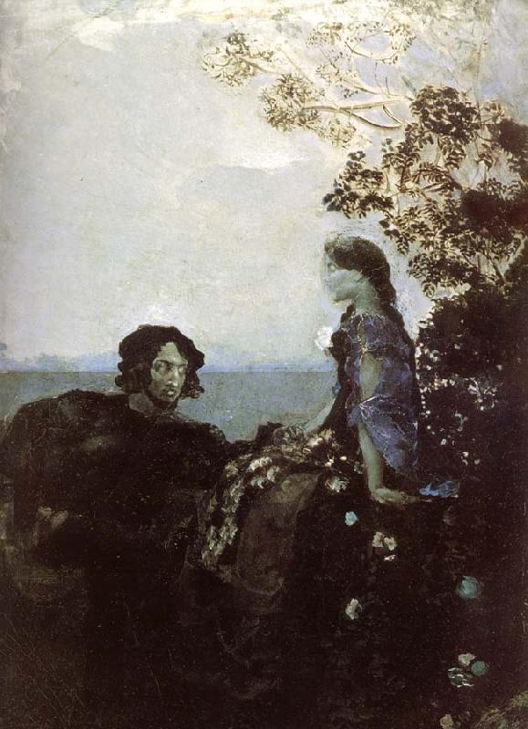 Mikhail Vrubel Hamlet and Ophelia